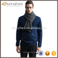 Nuevo diseño de moda 100% cashmere knitting bufanda de los hombres